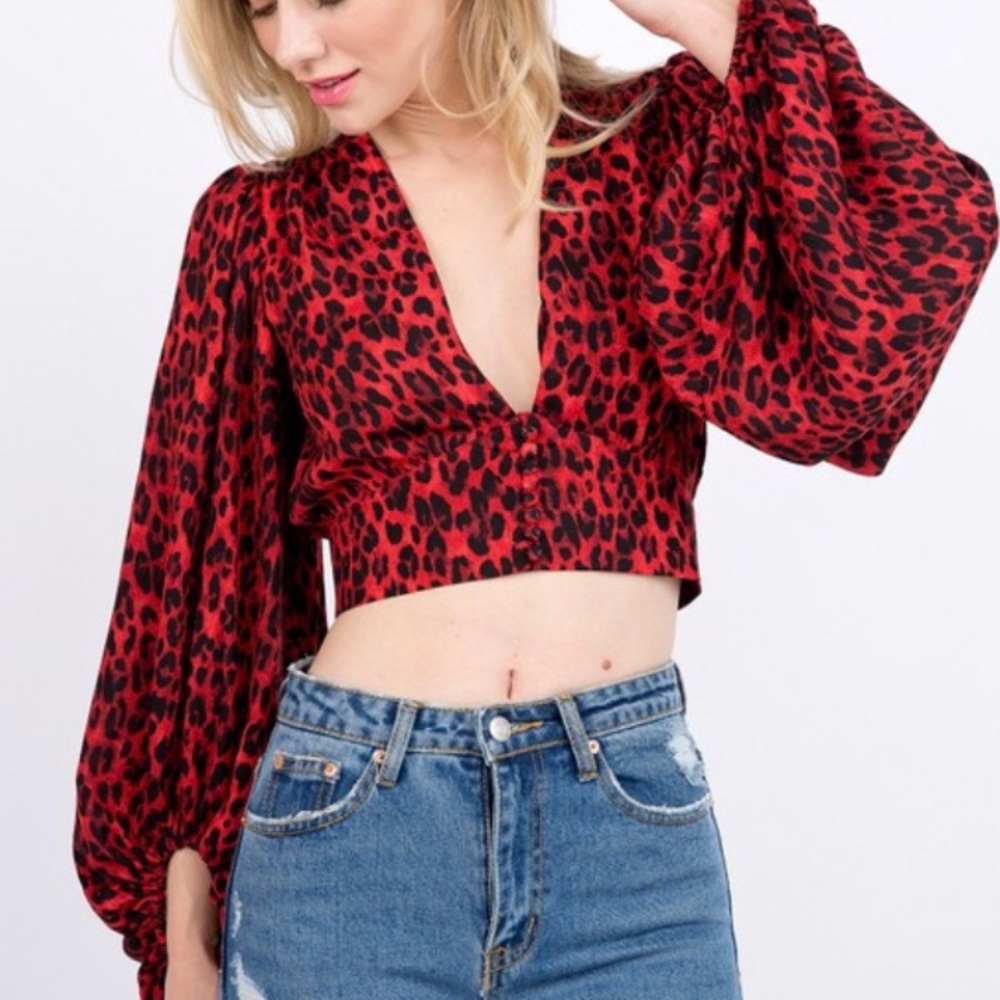 Cheetah print top